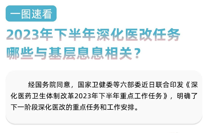 六部委聯(lián)合發(fā)布下半年深化醫(yī)改任務(wù),，基層就該這樣干！